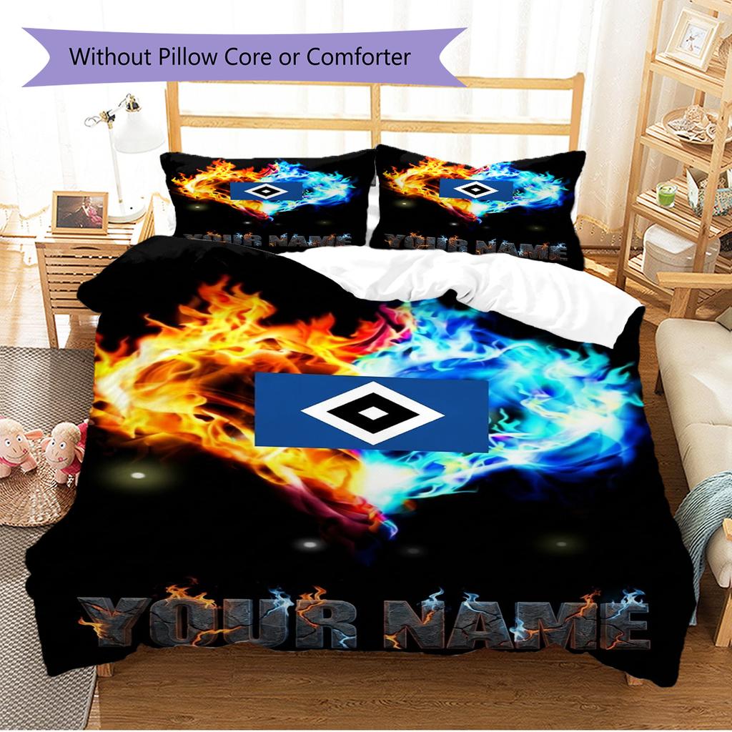 Name Custom Hsv bilder Pattern Bedding Set Quilt Cover Pillowcase Home Decor Gift (1 * duvet cover + 2 * pillowcase, without core)