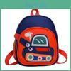 Kids Excavator And Giraffe Print Design School Bag Made Of Polyester For Early Education And Daycare