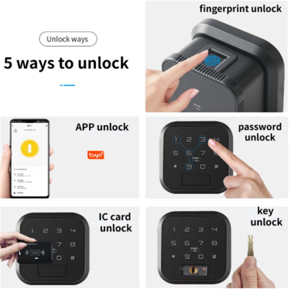 НОВЫЙ Умный Электронный Дверной Замок с Wi-Fi, Отпечаток Пальца, Пароль, IC-карта, Ключ, Разблокировка через Приложение