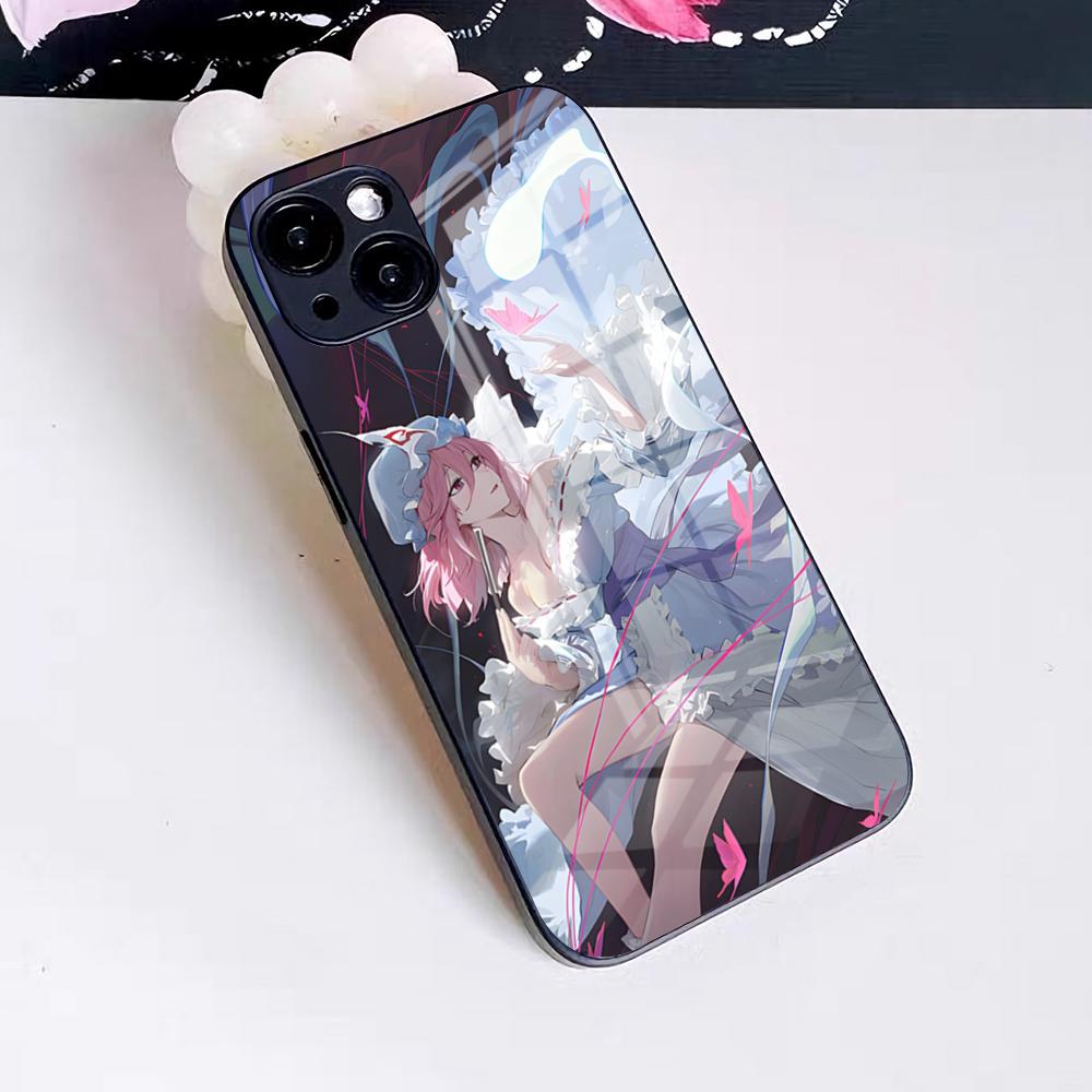 Game Touhou Project Phone Case For IPhone 17 Pro Max 16 15 14 Pro Max 13 11 X Xs Xr 8 7Plus Glass Cover