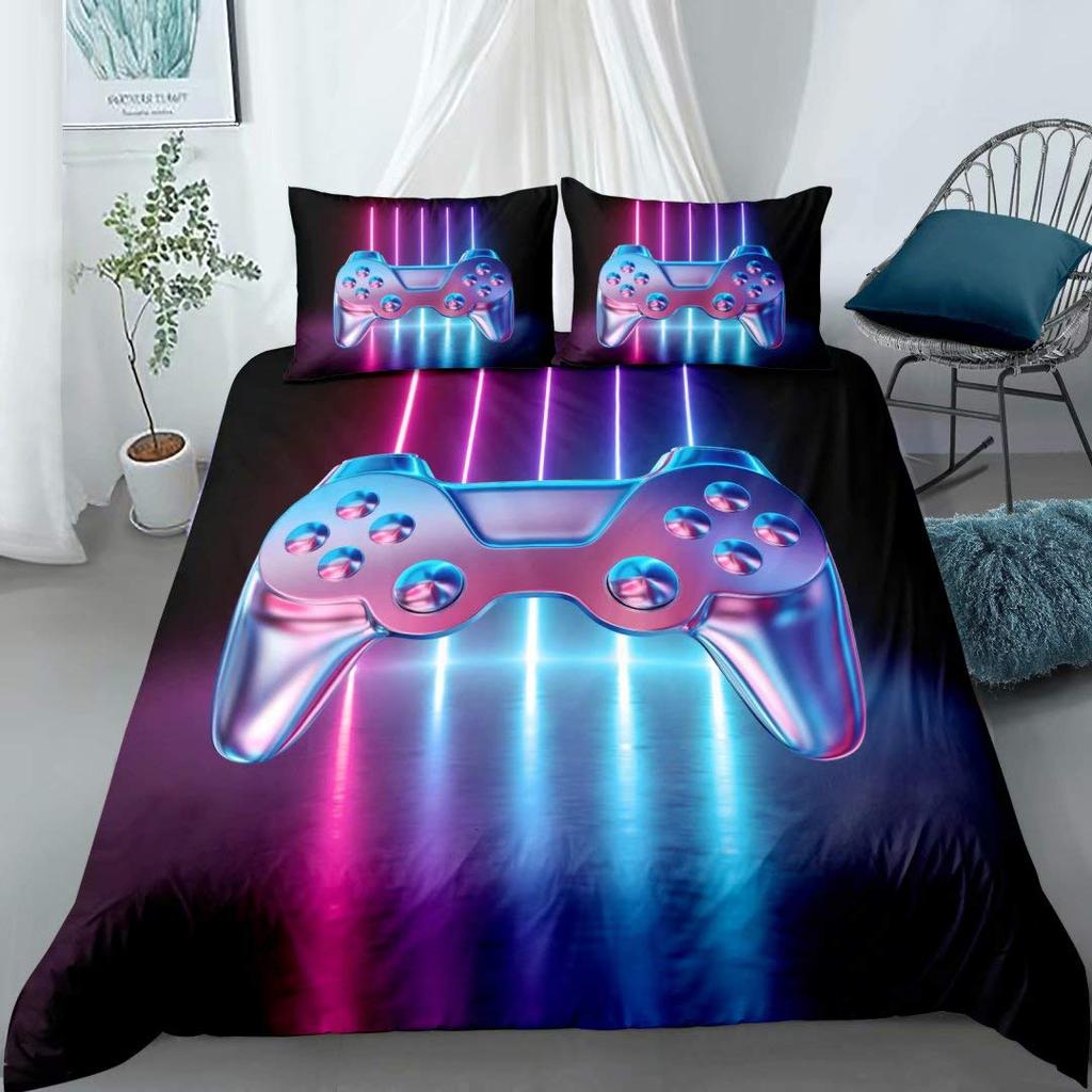 Современные тенденции технологий Геймерский комплект постельного белья для взрослых и детей Геймпад Одеяло/Пододеяльник Хиппи Скандинавский полиэстер Одеяло Покрывало