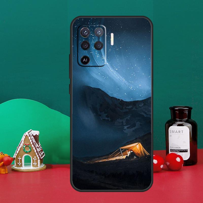 Кейс для кемпинга и искусства для Oppo A40 A60 A80 A6 A5 Pro A15 A16 A17 A57 A94 A74 A54 A76 A96 A18 A38 A58 A78 A98