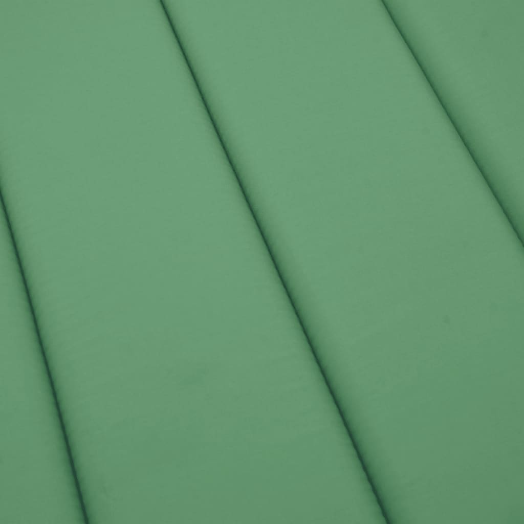 Sun Lounger Cushion Green 200 x 60 x 3 cm Oxford Fabric