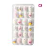 24 шт./компл. накладные ногти Candy для детей с мультяшным рисунком, полное покрытие, детский клей, самодельный искусственный нейл-арт для девочек, маникюрные насадки, декор для ногтей