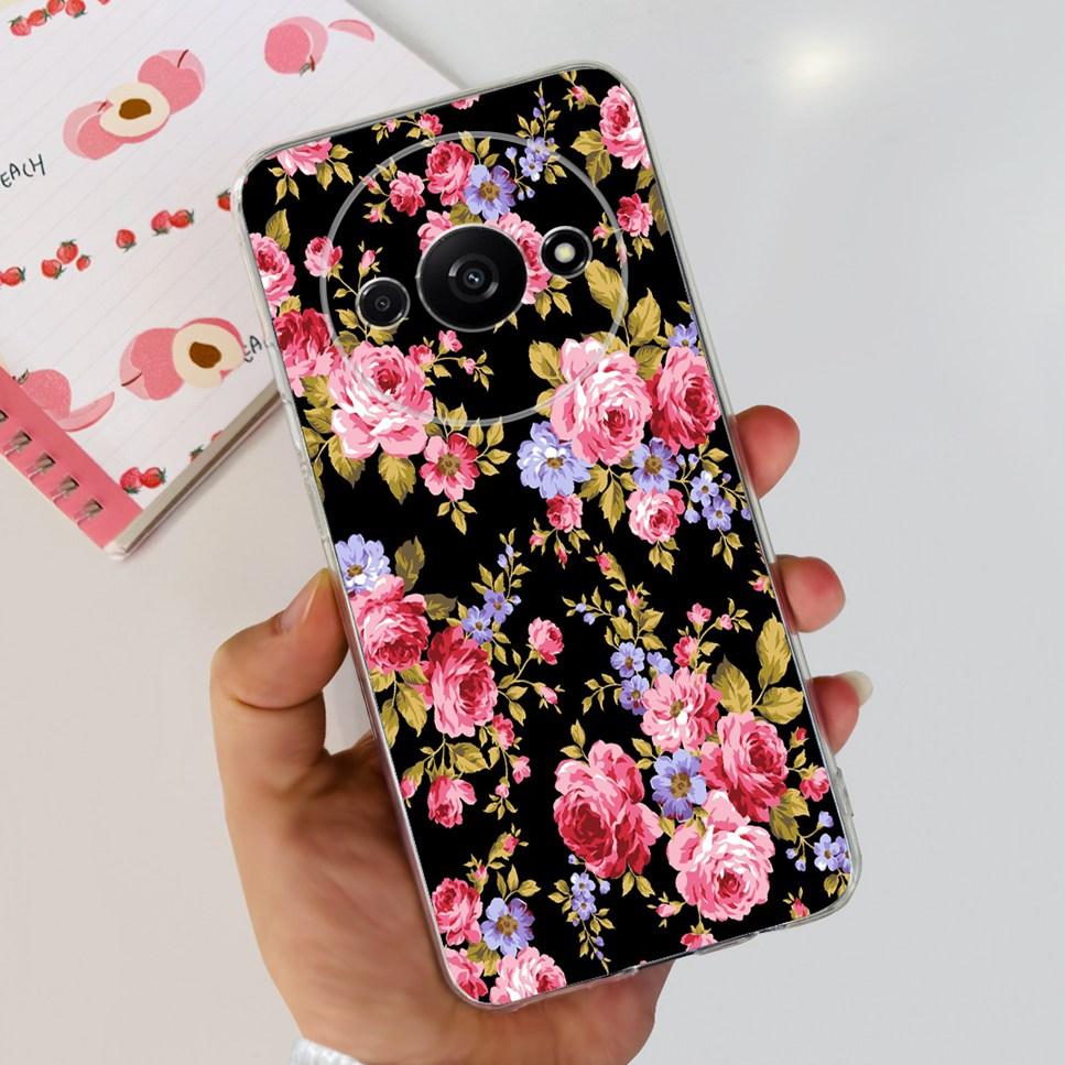 Для Xiaomi Redmi A3 4G Чехол Модная Девочка Мультяшный Принт Мягкий Силиконовый Задний Чехол Для Redmi A3 6.71" Ударопрочный Чехол для Телефона Funda