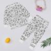 Детский комплект домашней одежды Sketch Coloring Fun Раскрашенная вручную домашняя одежда Пижамный комплект