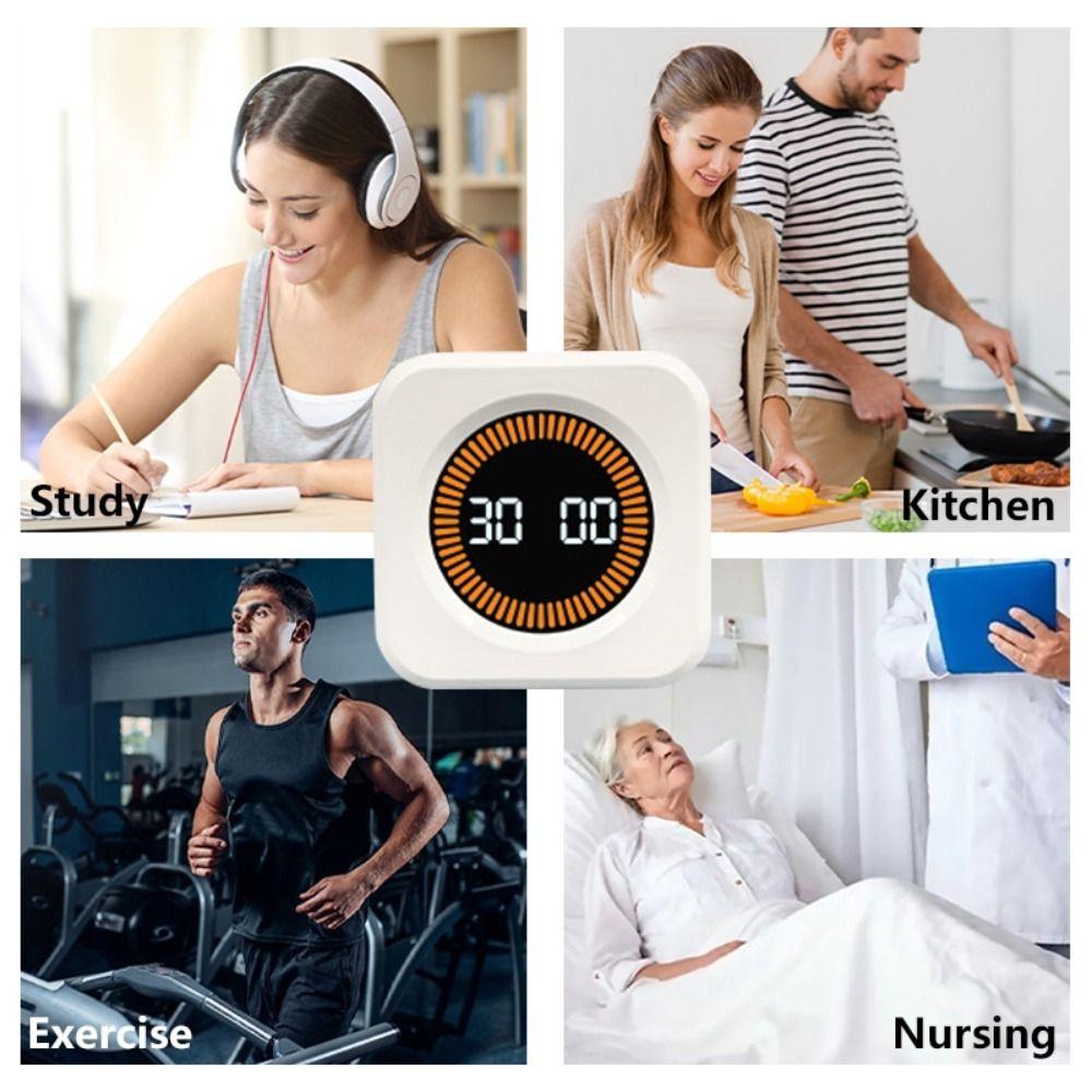 Digital Display Time Management Timer Gravity Sensor Study Timer For Kitchen Cooking Study