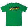 Футболка для скейтборда Santa Cruz OVAL FLAME DOT KELLY GREEN