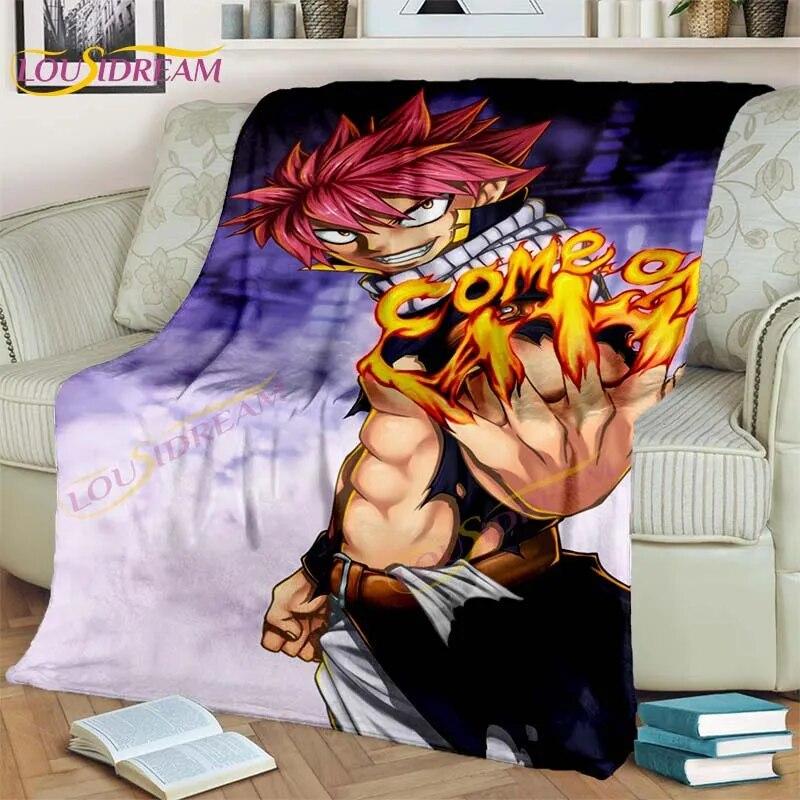 Одеяло «Хвост феи», аниме, одеяло, одеяло Нацу, 3D мультяшное покрывало, фланелевое одеяло для постельных принадлежностей, декор детской комнаты, теплое одеяло