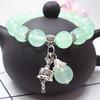 Original crystal bracelet chalcedony stone pendant bracelet women's style women's jewelry handmade beaded hand jewelry