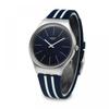 Swatch SyxS106 Кожа Кожасинийжелезный Мужские S Уретановые Часы
