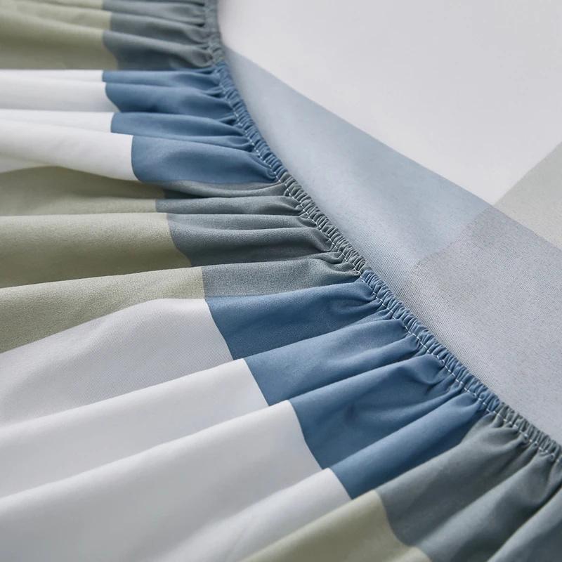 Super Waterproof Bed Mattress Cover Fitted Sheet Cartoon Printing Bed Cover Deep Pocket Bed Sheet Bedspread Home Textile(NO Pillowcase)