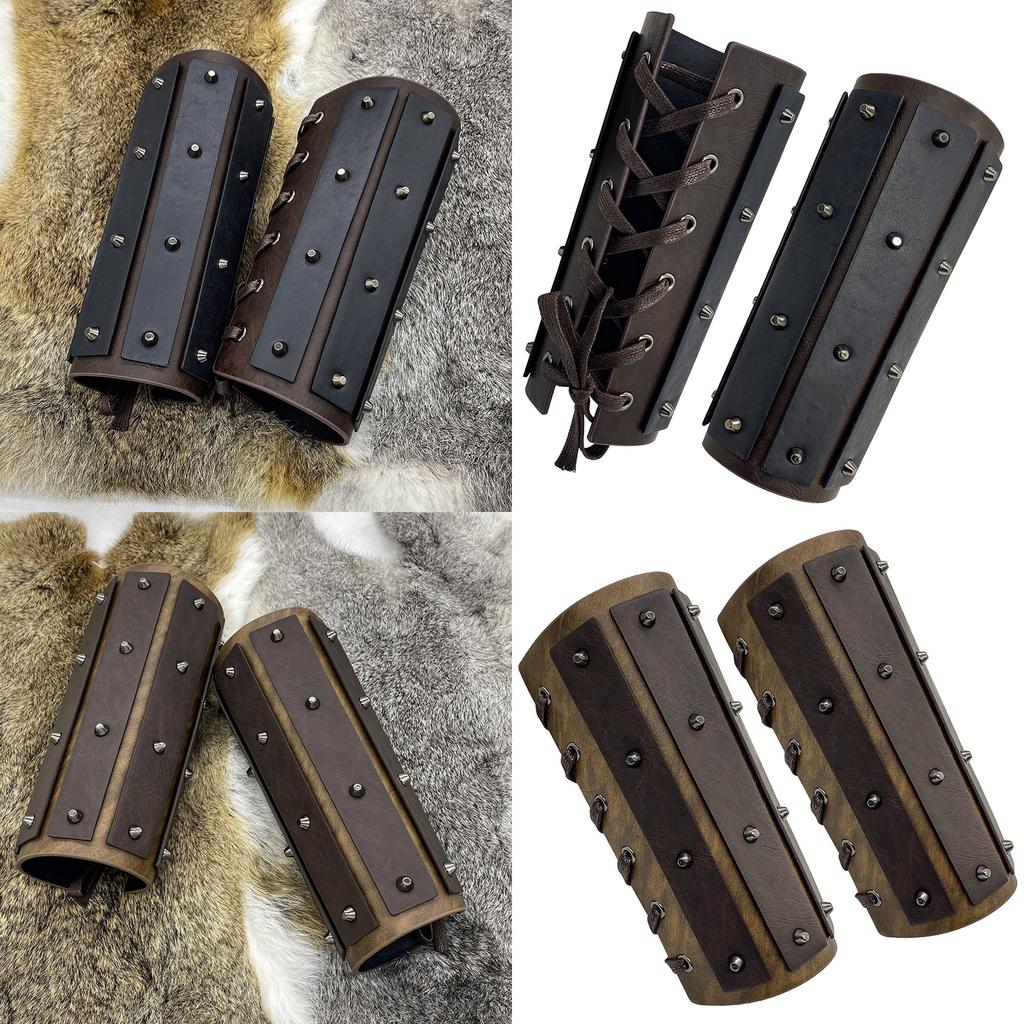 Винтажный напульсник с заклепками и шипами, средневековые доспехи, косплей, аксессуары для костюма для вечеринки, ролевая игра, ренессансный наруч