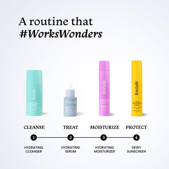 FoxTale Hyaluronic Acid Serum For Plump,Glowing Skin With Vitamin B5,Betaine|Intense 24-Hour Hydration|Reduction In Fine Lines|Unisex - 30 Ml