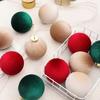 12pcs Plastic Velvet Christmas Balls Set 8cm Christmas Tree Ornaments  Merry Christmas Decor
