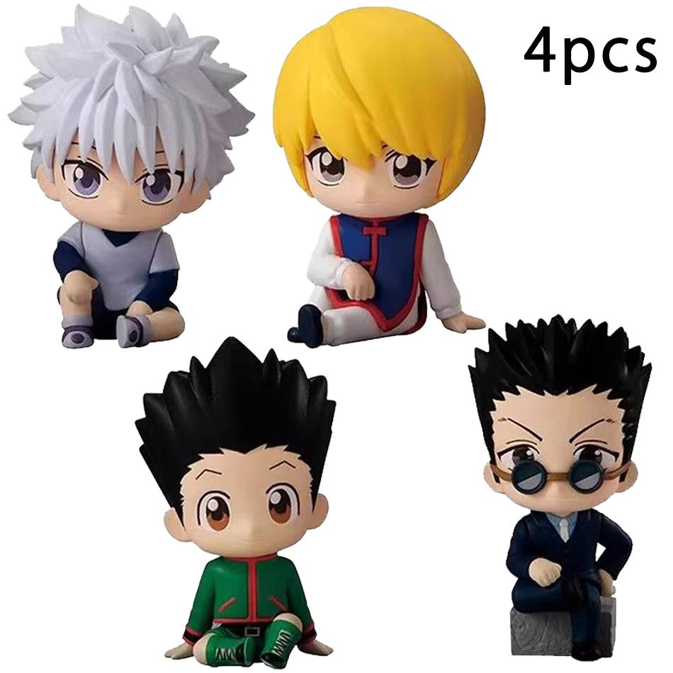 4-8pcs/set Aixlan GON FREECSS Figure Q Version HUNTER X HUNTER Action Figure in PVC Amine Christmas Gift Collectable Statue