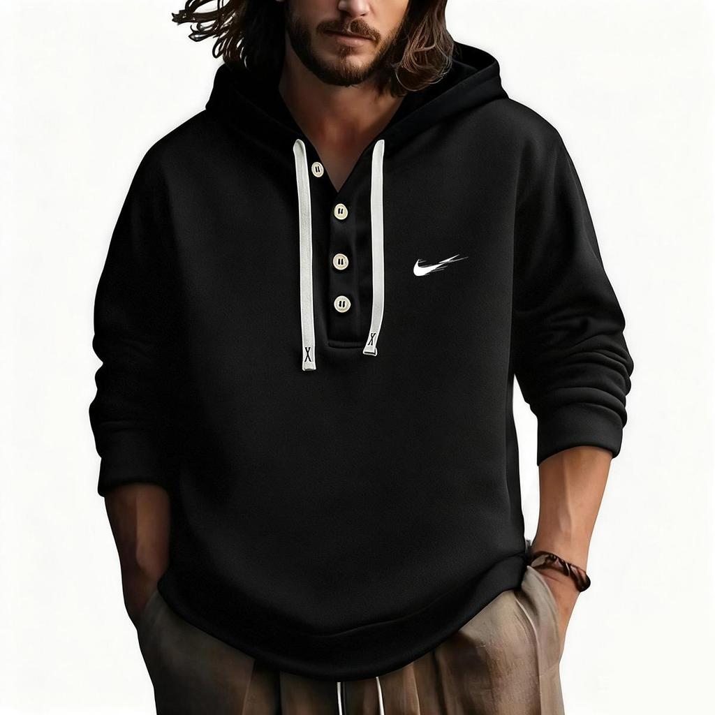 Черные толстовки больших размеров для мужчин и женщин 2025 года на осень и зиму, парные толстовки