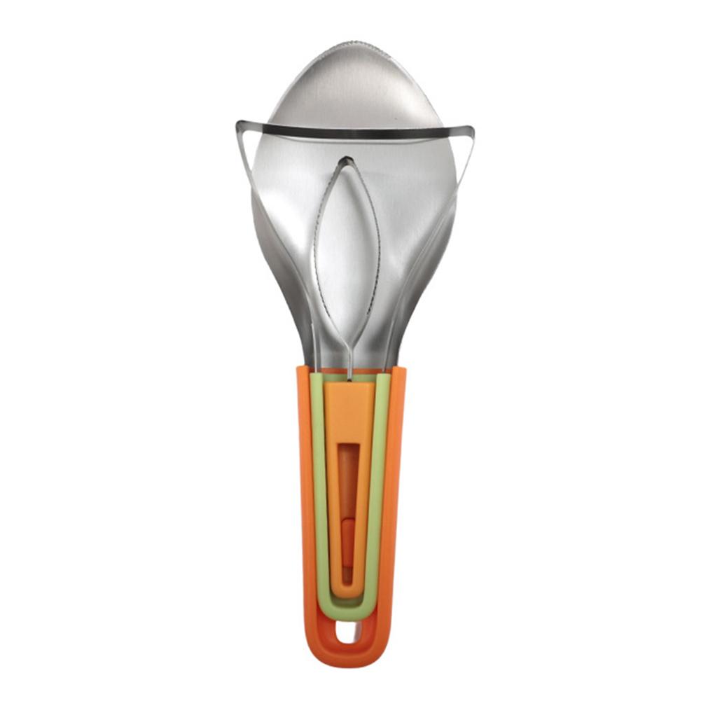 3-in-1 Mango Cutter Tool with Stainless Steel Blade Pit Remover Tool Mango Splitter for Watermelon Cutter Peach Slicers and More