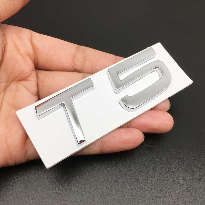 nsyjx8 3D Car Styling Metal Sticker T5 T6 AWD Tail Emblem Badge Rear Decal Logo for Volvo XC60 XC90 S60 S80 S60L V40 V60 Accessories