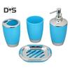 6 шт./компл. набор для ванной комнаты, флакончик для лосьона, стаканчик для ополаскивателя для полости рта, стаканчик для зубной щетки, мыльница, туалетная щетка, мусорное ведро, набор туалетных принадлежностей, органайзер