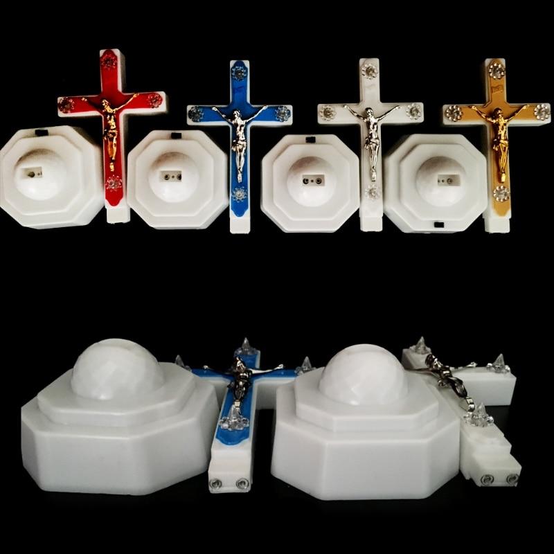 1 шт., европейский стиль, бутик, светодиодный светильник, крест Иисуса Христа, домашняя церковь, молитвенные украшения, церковные сувениры