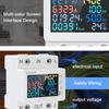 8in1 Power Meter Color Screen 2P Multifunction AC Energy Meter 170270V63A Voltage and Current