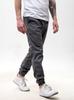 Men's Gray Urban City Classic XXL Jogger Jeans with Drawstring