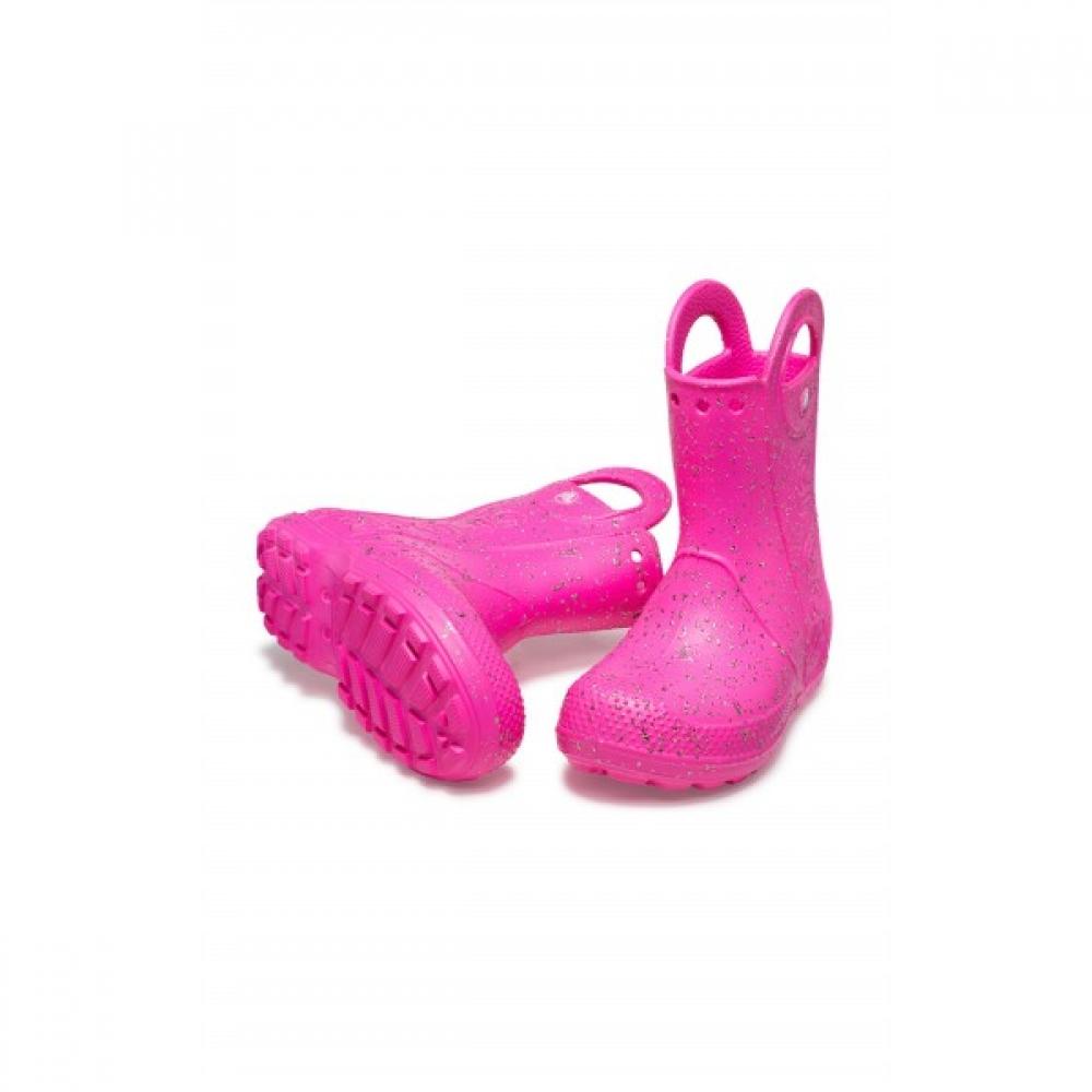 [Обувь Crocs] Официальные детские резиновые сапоги Crocs Handle It GlItter K Pcr 24sKbt210391 