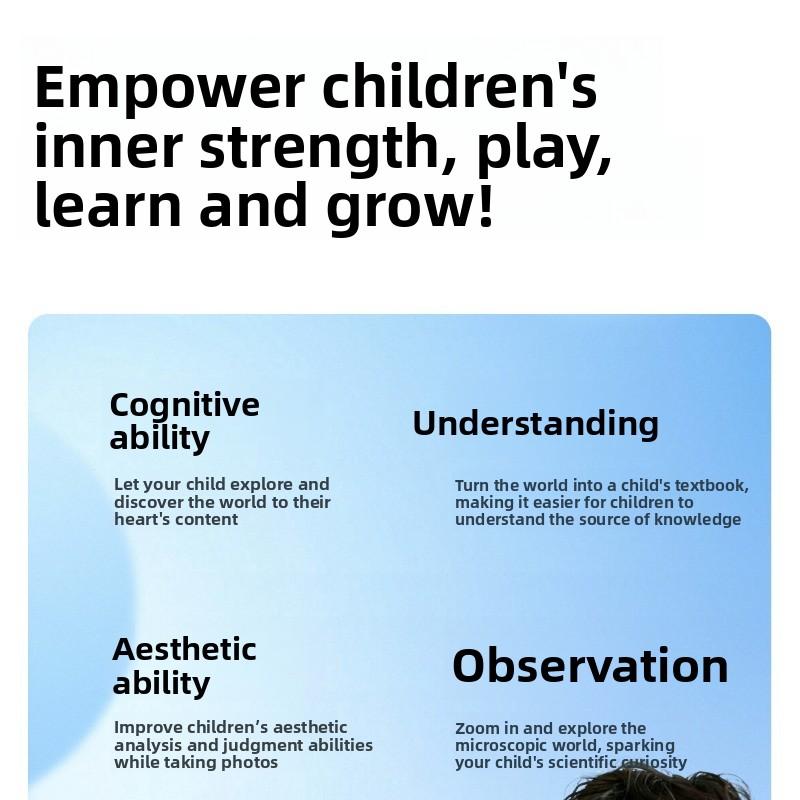 AI Intelligent Photography Learning Device for Children and Primary School Students - Photo Image Recognition Data Learning Camera