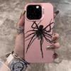 Черный Паук Мультяшный Крутой Чехол Для Телефона Для iPhone 17 Pro Max 17e 16e 15 17 Air 14 13 12 11 Pro Max 8 Plus X IMD Ударопрочный Чехол