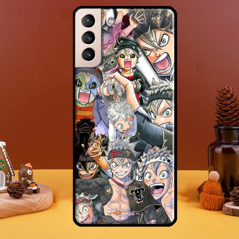 Аста Чёрный Клевер Чехол Для Samsung Galaxy S21 Ultra S20 FE S8 S9 S10 Note 10 Plus Note 20 S22 Ultra Чехол