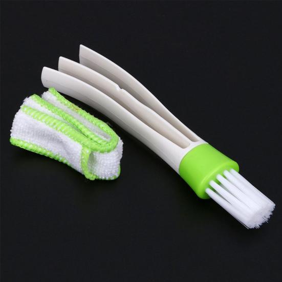 Car Vent Air-Condition Blind Cleaner Keyboard Duster Double Heads Cleaning Brush