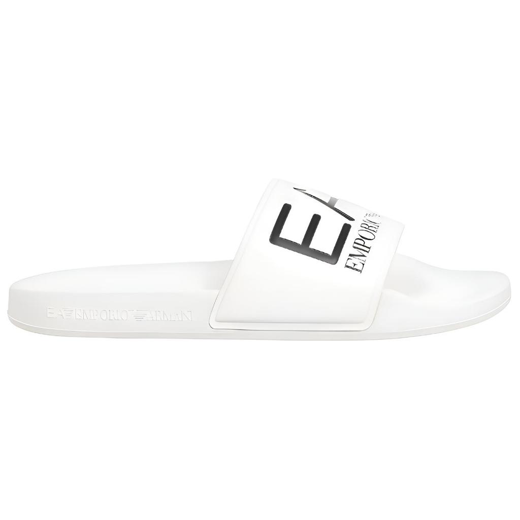 Emporio Armani EA7 Плоские сандалии-шлепанцы с открытым носком Унисекс Обувь Белый 7X000108AF15118U0001