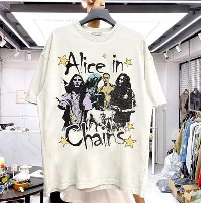 Постер Alice in Chains Белая футболка с коротким рукавом Унисекс S-5XL Унисекс футболка