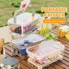 Fridge Organizer with Lid Stackable Refrigerator Storage Box for Food