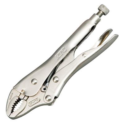 Kyoto Tool Зажим с фиксатором с изогнутыми губками для проволоки 250WR (КТК) Плоскогубцы, (с резаком)