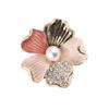 Beautiful Flower Enamel Accessory Alloy Badge Fashion Brooch Clothing Jewelry Suitable for Gifting or Own Collection