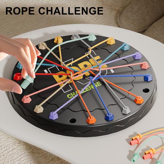 1/2/3 комплекта детская игра по распутыванию веревок Узлы из скрученных веревок Настольная игра для развития логического мышления Интерактивная обучающая игрушка по распутыванию эластичных веревок