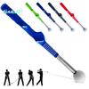 Telescopic Golf Swing Practice Stick with Non-slip Rubber Handle Ergonomic Grip Golf Swing Trainer Golf Training Aid