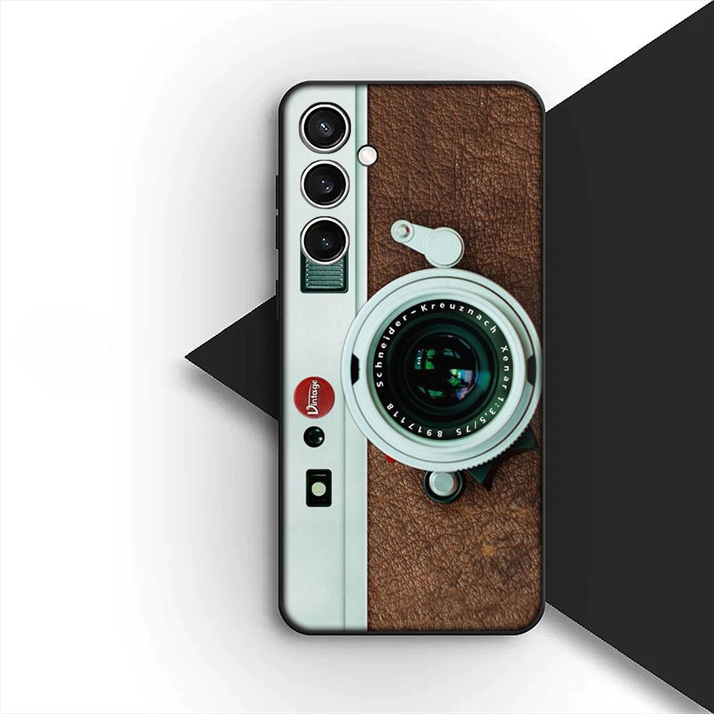 Phone Cover for Samsung Galaxy S22 S21 S20 FE Ultra Plus A07 A17 A15 A16 A25 A57 A37 Case Retro Camera Vintage Cassette Tape