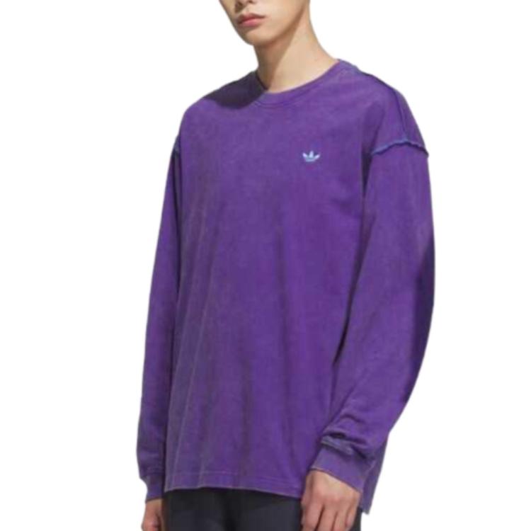 adidas Футболка унисекс из коллекции Originals Trefoil Фиолетовая KC1432