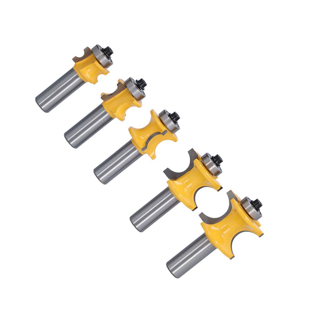 5 шт. Фреза для фрезера с хвостовиком 12 дюймов, полукруглая, с носком, для фрезерного станка с ЧПУ