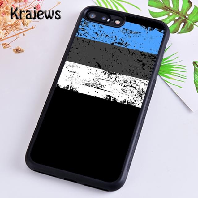 Krajews Estonia National flag Banner Phone Case Cover For IPhone 18 17 Air 16 15 14 plus 11 12 13 pro max coque Fundas