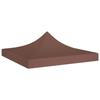 Reception Tent Roof - vidaXL - 3x3 M - Brown - Waterproof - 270 G/m²
