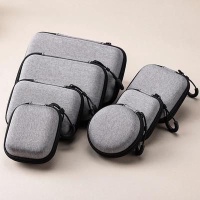 Мини-серая сумка для хранения цифровых продуктов, портативный USB-кабель для наушников, зарядное устройство, чехол для хранения U-Stick, противоударный защитный чехол