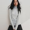 Tencel Wool Bottoming Shirt Women's Autumn and Winter Lyocell Slim-fit Turtleneck Top, High-end Interior