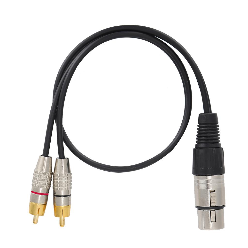 Аудиоразветвитель 1 разъем XLR «мама» на 2 разъема RCA «папа» кабель для домашнего кинотеатра и профессионального аудиооборудования