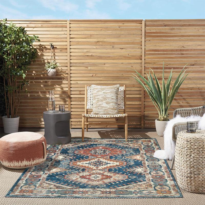 Persian Vintage Area Rug Outdoor Camping Rug Ultra-Thin Non-Slip Large Area Rug For Living Room Bedroom Decorative Rug