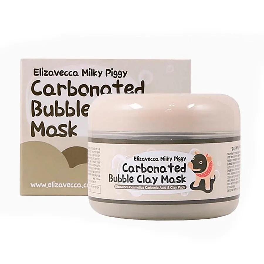 Elizavecca Milky Piggy Carbonated Bubble Clay Mask, Moisturizing, KBeauty, Korean Cosmetics, Sample