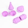 4pcs Heart Cake Round Shape Cake Pop Mold Set Pink Purple Cake Pop Shaper for Party Treats